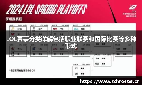 LOL赛事分类详解包括职业联赛和国际比赛等多种形式