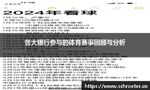各大银行参与的体育赛事回顾与分析