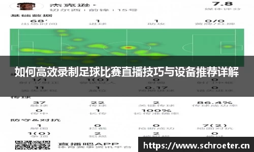 如何高效录制足球比赛直播技巧与设备推荐详解