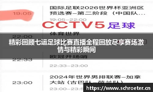 精彩回顾七运足球比赛直播全程回放尽享赛场激情与精彩瞬间