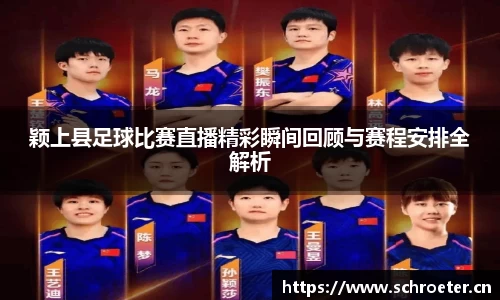 颖上县足球比赛直播精彩瞬间回顾与赛程安排全解析