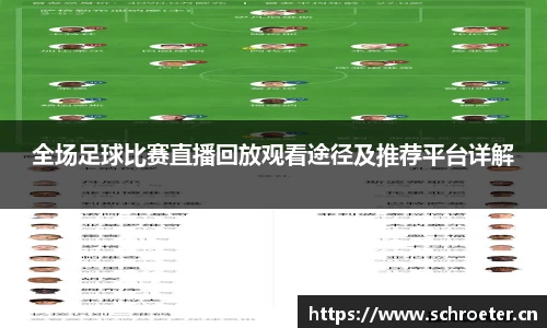 全场足球比赛直播回放观看途径及推荐平台详解
